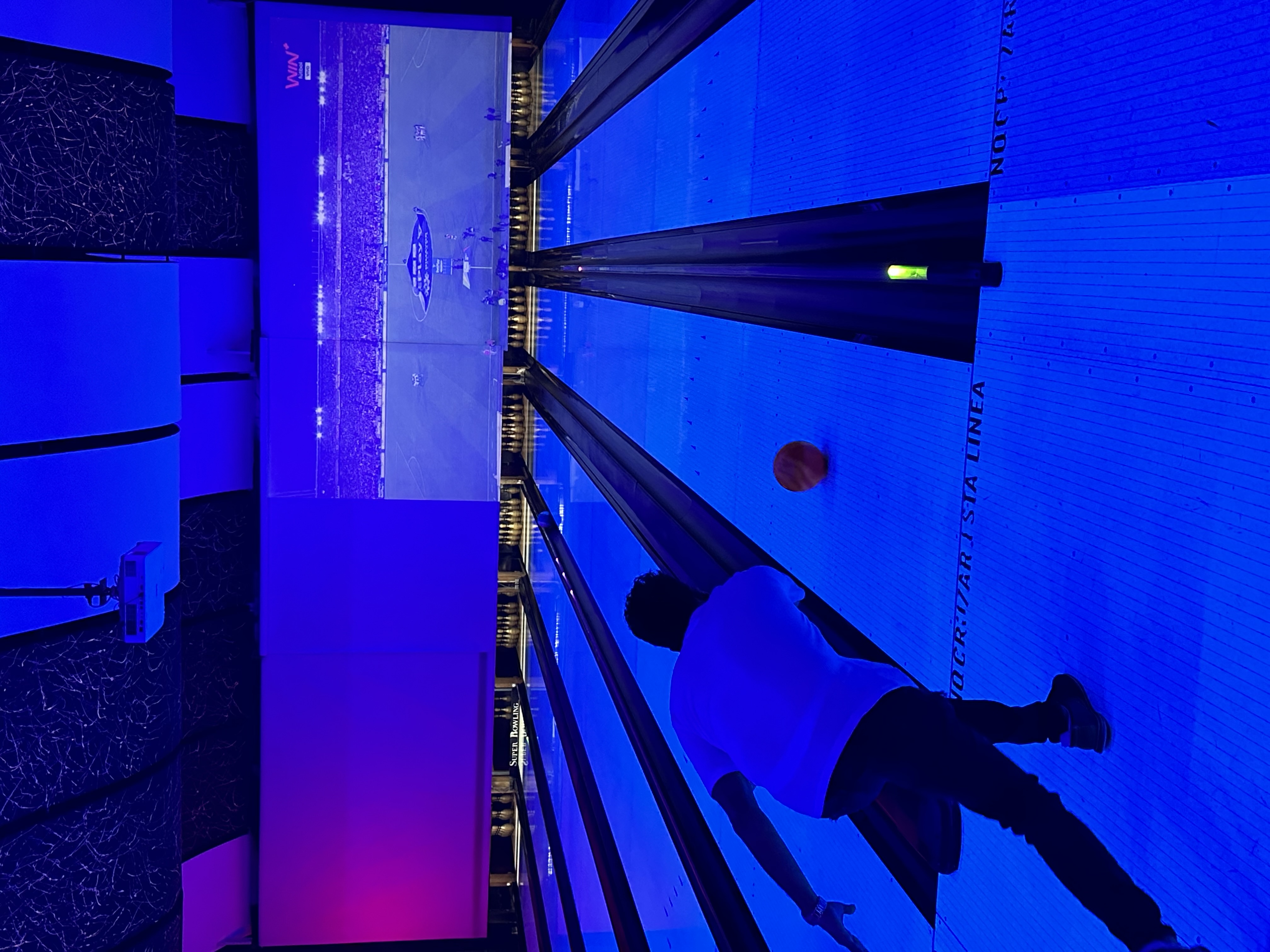 Team building activity at bowling center